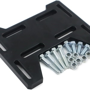 Adaptateur de support moteur noir 99109SL 99109BK pour mise à niveau de moteur 4 temps avec matériel inclus - Product Image 1