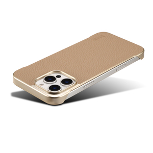 Étui de téléphone portable Denior de luxe en cuir véritable grainé avec chargement sans fil magnétique invisible antichoc et protections d'écran pour appareil photo - Product Image 2