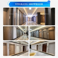 Yingkang Fabrikası Toptan Güve Geçirmez WPC İç Kapı Yatak Odası 40mm Kalınlık Vakumlu Modern Tasarım Toptancılar İçin