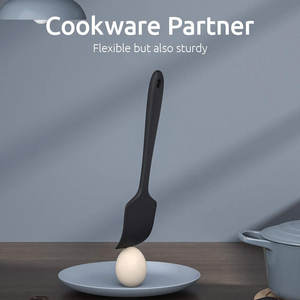 Juego de 4 piezas de silicona de grado alimenticio, espátula negra resistente al calor, 2022 grados, para cocina, 600 - Product Image 5
