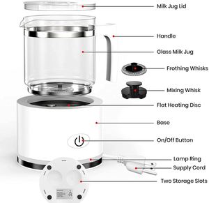 เครื่องทำฟองนมไฟฟ้า/เย็นทำกาแฟสแตนเลสเครื่องทำโฟมอัตโนมัติความจุ250มล. เป็นมิตรกับสิ่งแวดล้อม - Product Image 2