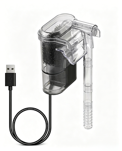 Filtro de Acuario Silencioso Premium, Bomba de Oxígeno con Flujo en Cascada, Filtro de Plástico Transparente para Peceras Pequeñas, Uso Diario - Product Image 3