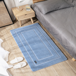 Set di Tappetini Assorbenti per <span class=keywords><strong>Bagno</strong></span> Blu Navy Personalizzati, Tappetini Impermeabili in Gomma per Porta, <span class=keywords><strong>Tappeto</strong></span> in Microfibra Antiscivolo per Cucina e <span class=keywords><strong>Bagno</strong></span> - Product Image 2