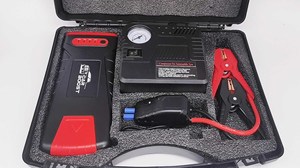 Dispositif de démarrage automatique Ultrasafe 12v Jumper gonfleur de pneu batterie externe Booster 4000A Pack Car Jump Starter avec pompe à air - Product Image 2