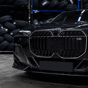 BMW 7 serisi I7 G70 kuru karbon Fiber <span class=keywords><strong>M</strong></span> tarzı ön dudak arka difüzör ön dudak yan etekler spoiler ayna vücut Kits2023-2024 - Product Image 5