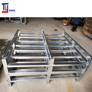 Pallet di metallo in acciaio resistente per il trasporto di stoccaggio industriale logistica box Anti-corrosione Pallet in acciaio - Product Image 6