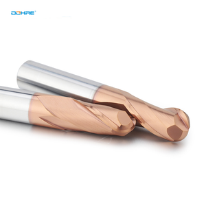 DOHRE <span class=keywords><strong>UEX</strong></span> 50mm HRC60 CNC tungstène carbure monobloc 2F boule nez fraise Fresas métal Duro pour acier - Product Image 5