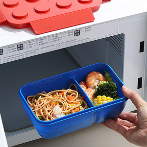 Building Block <b>Lunch</b> <b>Box</b> Rectangle Microwave Safe Childrens Bento <b>Box</b> With Plastic Lid Multiple Styles HC6573HC6579 - Product Image 5