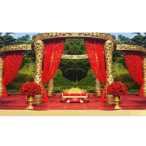 Mandril de boda de fibra tallada, accesorio de Pilar, para eventos de boda al aire libre - Product Image 1