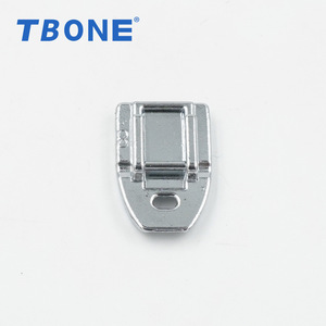 Pied presseur en métal TBONE à tête ronde pour fermeture éclair invisible, pour machines à coudre, pièces d'équipement de traitement de vêtements - Product Image 4