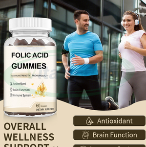ASAP OEM Ácido fólico orgánico Gummies de fertilidad Suplementos Complejo Vitamina B9 Gummies de ácido fólico - Product Image 2