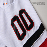 Jersey Hoki Es Pria Putih Merah Hitam Grosir Kustom 97 Connor McDavid 29 Nathan MacKinnon 8 Cale Makar Cepat Kering