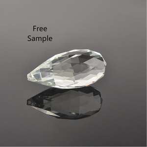 Lustre de cristal de vidro k9, venda grande, 76mm, prismos, cristal transparente, pendurado, peças, iluminação requintada, pingentes - Product Image 4