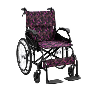 Fauteuil roulant manuel en alliage d'aluminium pliable et léger avec frein en U pour personnes âgées et femmes enceintes - Product Image 4