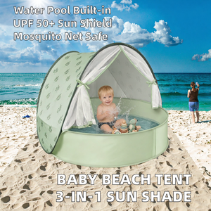 Abri solaire portable <span class=keywords><strong>pour</strong></span> bébé Marazual, tente de <span class=keywords><strong>piscine</strong></span> pop-up avec <span class=keywords><strong>moustiquaire</strong></span>, intérieur/extérieur - Product Image 3
