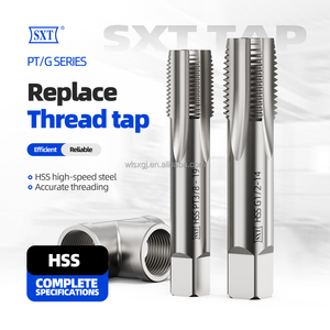 BSPT1/16-BSPT2 ''Robinet de tuyau HSS Robinet de filetage en métal durable précis Outils de filetage <span class=keywords><strong>professionnels</strong></span> Bsp <span class=keywords><strong>Tarauds</strong></span> <span class=keywords><strong>et</strong></span> matrices - Product Image 2