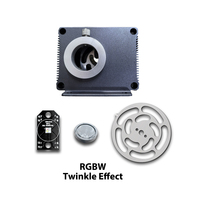 Projecteur LED à fibres optiques 14W RGBW avec contrôle par application, en aluminium léger, effet ciel étoilé, 450 pièces, kit de plafond étoilé de 0,75 mm