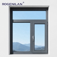 Ventanas Abatibles de Aluminio Modernas Rogenilan, Insonorizadas, con Doble Acristalamiento Low-E, Ahorro de Energía, para Viviendas