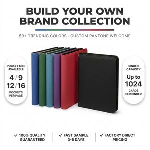 Carpeta para Tarjetas Coleccionables FX con Logotipo Personalizado, 20 Bolsillos, 1280 Espacios, Álbum con Cierre de Cuero PU para Tarjetas Deportivas TCG - Directo de Fábrica OEM/ODM - Product Image 6