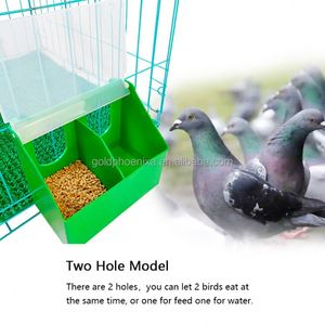 ZYC PH132 Mangeoire automatique à double trou en plastique pour oiseaux, perroquets et pigeons de course - Product Image 4