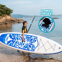 Stock entrepôt UE Exportation Planche de paddle gonflable extra large 320 cm Charge maximale 180 kg Dropshipping Planche de SUP durable TIKI