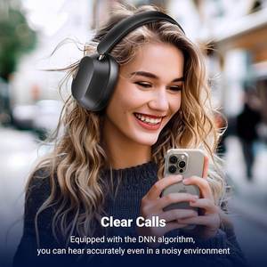 Ugreen hitune max5c lai Tiếng ồn hoạt động hủy bỏ tai nghe không dây Over Ear <span class=keywords><strong>Bluetooth</strong></span> tai nghe 90h Thời gian chơi cho du lịch - Product Image 6