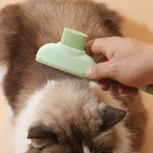 JZ-Cepillo eléctrico de masaje para mascotas con función de pulverización, peine de aseo portátil para perros y gatos, herramienta para el cuidado del cabello de mascotas con logotipo personalizado OEM - Product Image 2