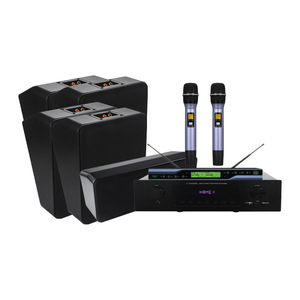 CLK Home Theater System 5.1 Channel 6.5 Inch <b>Speakers</b> <b>Amplifier</b> <b>With</b> Wireless Microphones For Movie Watching - Product Image 1