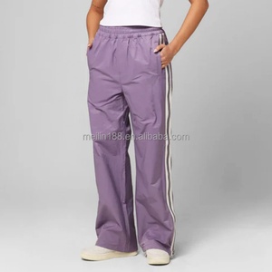 Nylon Pants Custom Manufacturer Casual Waterproof Outdoors Polyester <b>Trouser</b> Lightweight Side Zipper Tree Camo Nylon Track Pants - Product Image 1