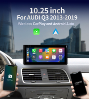 Écran tactile sans fil Carplay Android Auto 10,25 pouces Système Linux GPS Lecteur multimédia de voiture pour Audi Q3 2013-2019