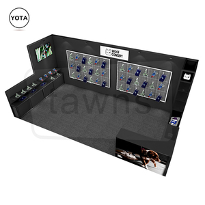 Marco de aluminio de pie portátil de 10x20 pies, exhibición comercial, stand de feria, pantallas de fondo, Impresión de transferencia de calor retroiluminada segmentada - Product Image 2