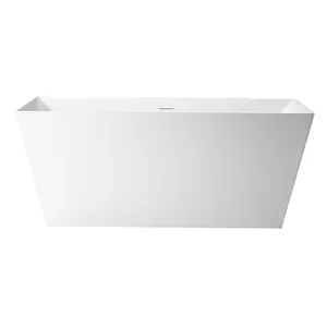 Aifol 60" Modern Cheap Small Acrylic Clear Bathroom Freestanding Soaking Baby Bath Tub Bathtub For Child