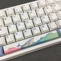 HZGAMER 129 touches Oceans Keycaps Set, Custom HXDA Profile Keycap Pudding Dye Sublimation Keycap