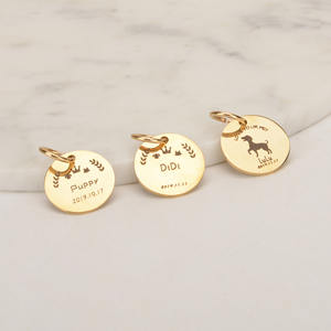 Gutes Material Edelstahl halsband Hunderasse ID Tag Hunde marke Silber Custom Hunde marke - Product Image 1