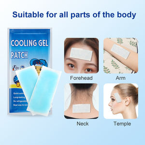 冷却用ゲルパッチ熱クールな赤ちゃん用リリーフパッド (氷の頭痛を減らす) コールドシート医療用パッドハイドロゲル子供用解熱性パッチ - Product Image 6