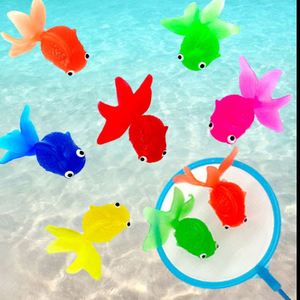 Poisson rouge en gel souple TPR, jouets de bain transfrontaliers, poissons flottants pour jeux de pêche - Product Image 3