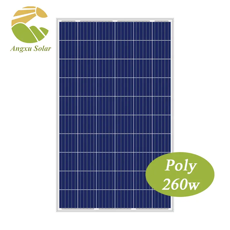 Painel solar fotovoltaico da poly de 260w anguru pv em alta eficiência