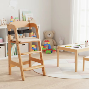 Silla Infantil Ajustable Montessori para Guardería, Silla de Alimentación Plegable de Madera, Silla Alta de Alimentación para Jardín de Infancia, Muebles Preescolares - Product Image 3