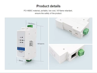 Server komunikasi port seri ganda USR-DR302 Modbus Gateway Ethernet RS485/232 TCP IP konverter dengan Modbus RTU ke Modbus TCP