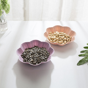 Flower Fruit Platter Ceramic Flower Shape Serving Dish For Home Office Party Snack Plate - Product Image 3