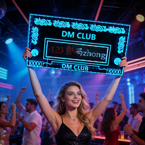 Gemei APP Programmable LED Acrylic Message Marquee Sign Letters Board <b>Display</b> Screen Bottle Presenter Glorifier <b>Display</b> <b>Racks</b> - Product Image 5