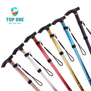 Top One Vente en gros Quatre sections Canne de marche pliable Vieil homme Bâton de marche - Product Image 4