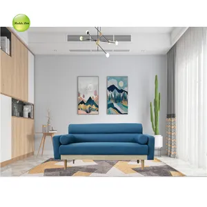 New Design Modern Minimalist Sofa 2-seater Fabric Couch Set Sectional Couch Living Room blue Two Seater Sofas