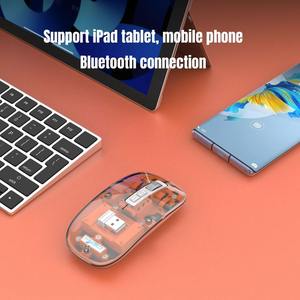 ultra Thin Charge Magnetic Tri Mode <b>Mouse</b> Official <b>Mouse</b> bluetooth Wireless Transparent <b>Mouse</b> - Product Image 6