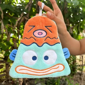 Toalla de Felpa de Dibujos Animados, Toalla Absorbente para Limpieza de Manos para Niños, con Diseño de Pulpo Feo y Adorable, Regalo - Product Image 6
