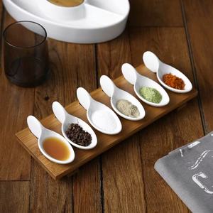 Juego de platos de porcelana para servir refrescos de <span class=keywords><strong>tapas</strong></span> superventas de Sudamérica personalizado para restaurante - Product Image 2