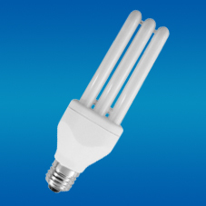หลอดไฟ CFL สีขาว OEM ขั้ว E27 รูปทรง 3U 6000K แสงเดย์ไลท์ 80lm/W 6000 ชั่วโมง CRI 80 AC 220V รับประกัน 2 ปี สวิตช์พลาสติก ไม่มีระบบหรี่ไฟ - Product Image 4