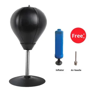 Balle anti-stress de <span class=keywords><strong>bureau</strong></span> en PU pour enfants et adultes, avec ventouse, pour soulager le stress au <span class=keywords><strong>bureau</strong></span>, balle de réaction de boxe à frapper - Product Image 4