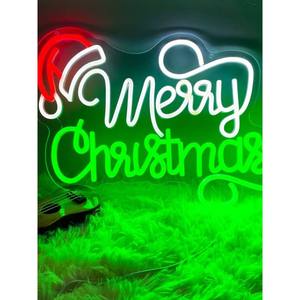 Letrero LED de Neón con Diseño de Árbol de Navidad, Alimentado por USB, Luz Colgante para Decoración del Hogar y Fiestas - Product Image 4