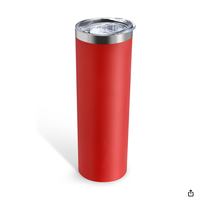 Tasses à café personnalisées en sublimation écologiques, modernes et luxueuses, gravées au laser, revêtement en poudre coloré, 20 oz, cadeaux d'affaires